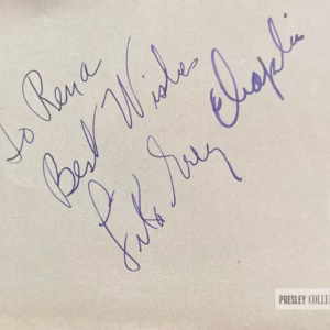 Lita Grey Chaplin Autograph
