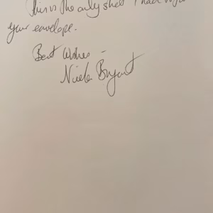 Nicola Bryant Autograph