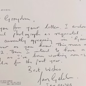 Ian Gelder Signed Postcard