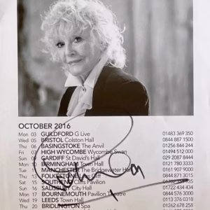 Petula Clark Signed Flyer