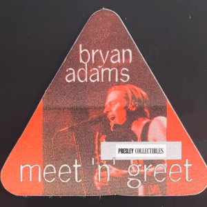Bryan Adams Meet And Greet Pass