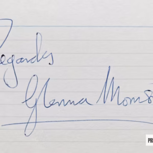 Glenna Morrison Autograph