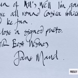 Jane Maud Autograph