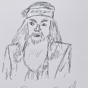 Pete Perry Dumbledore Drawing