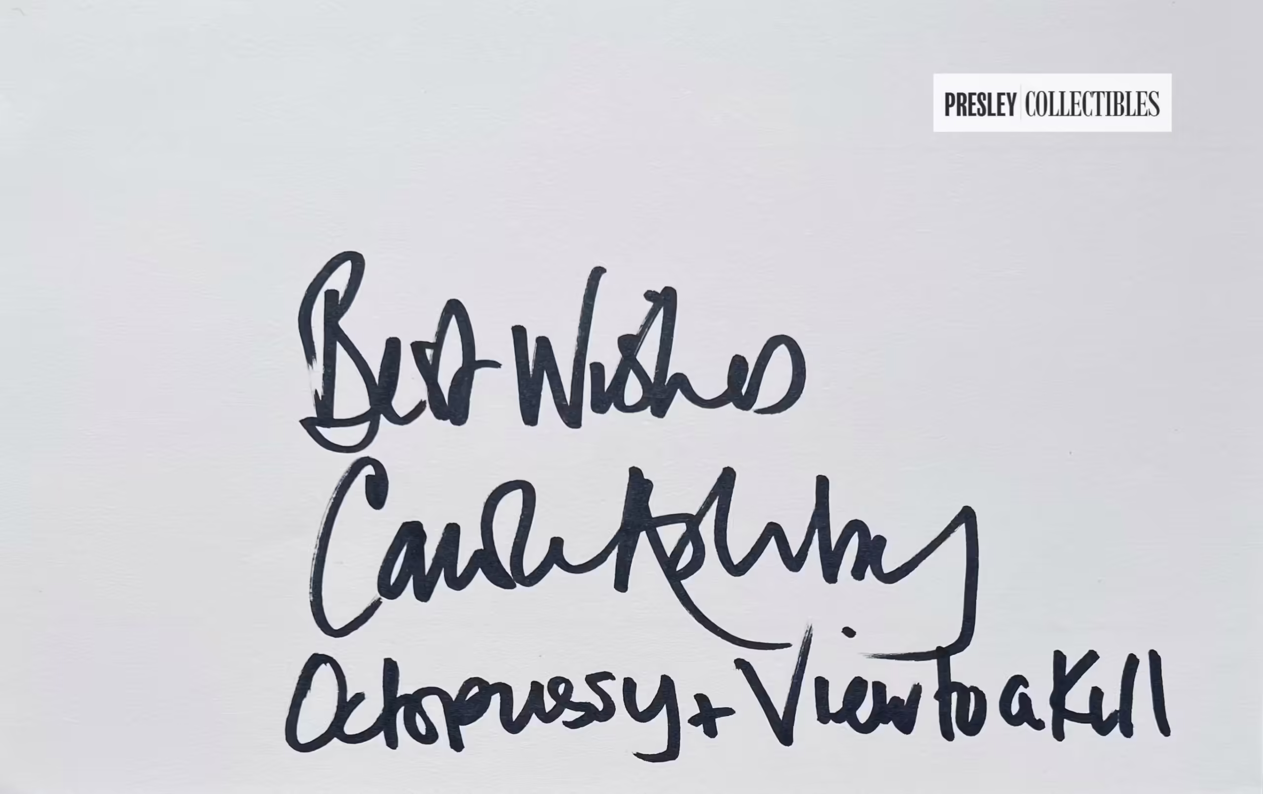Carole Ashby Autograph