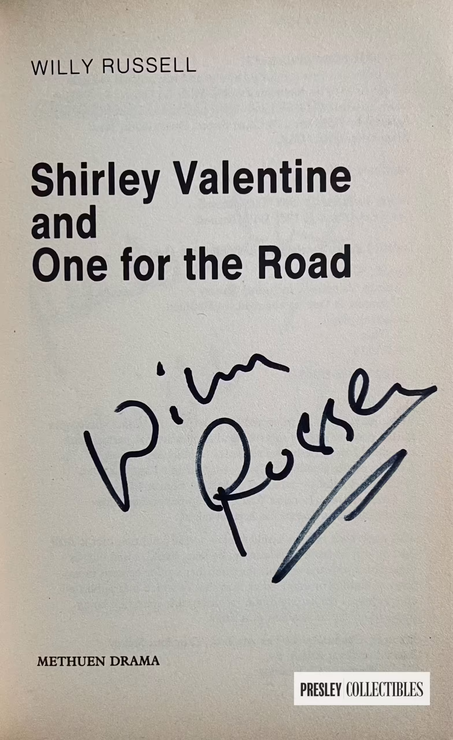 Willy Russell Autograph