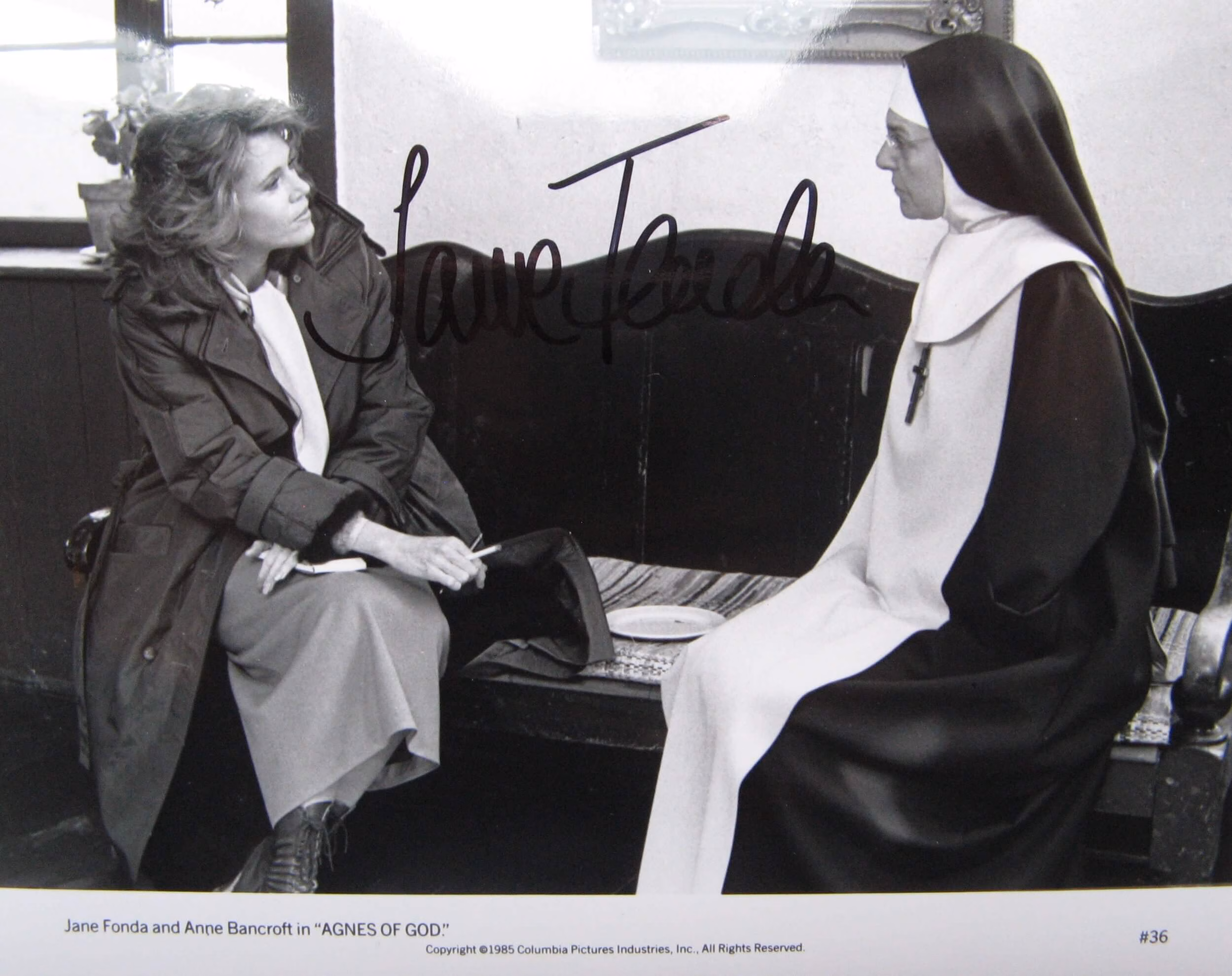 Jane Fonda: Hand Signed Movie Theatre Lobby Card
