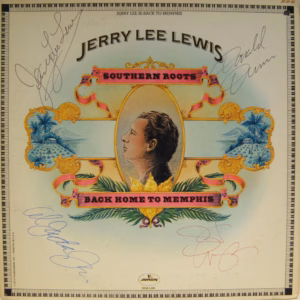 Jerry Lee Lewis Autographed Southern Roots (Back Home In Memphis) LP
