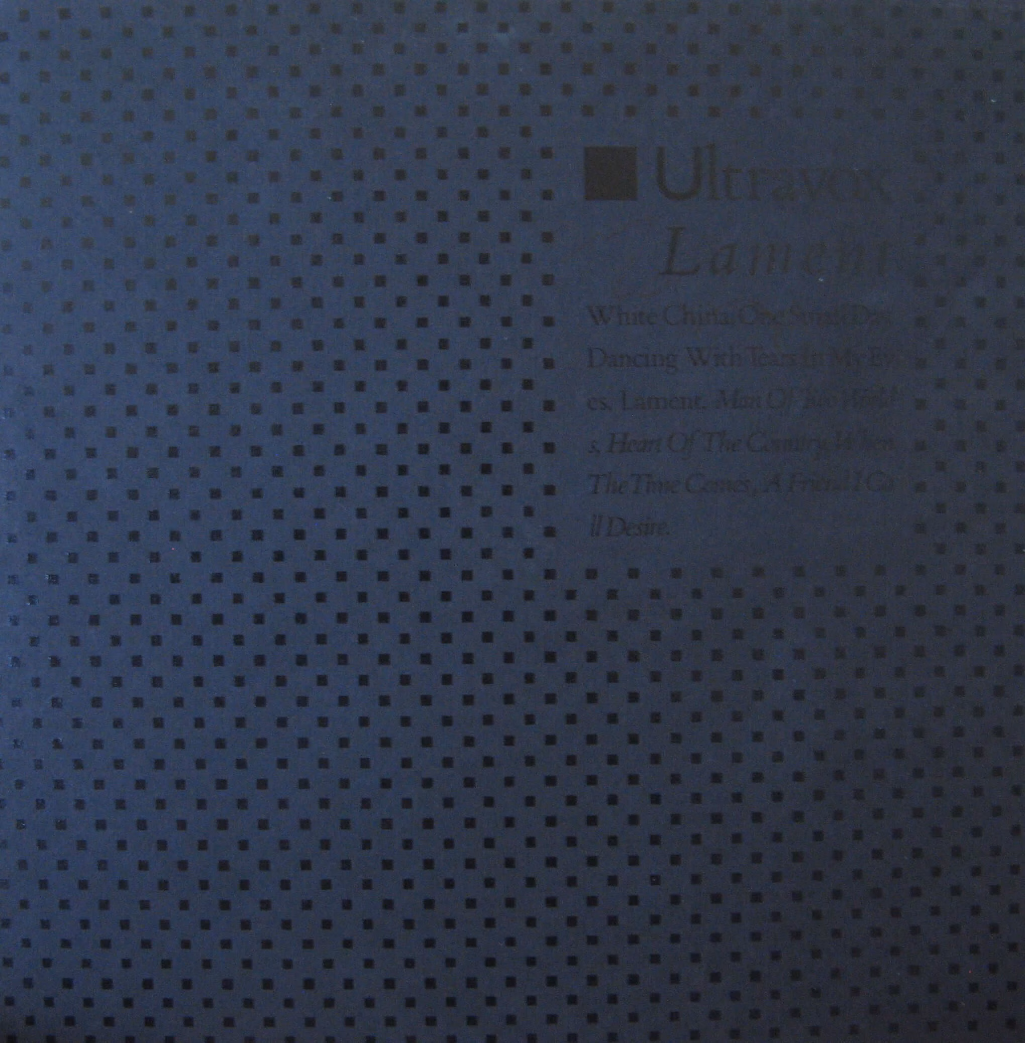 Ultravox: "Midge Ure Signed "Lament"" LP