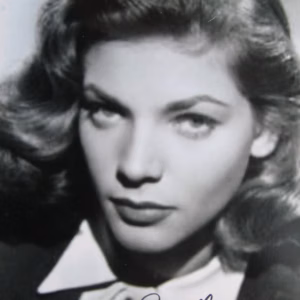 Lauren Bacall: Hand Signed 10x8 Black and White Promo Photo
