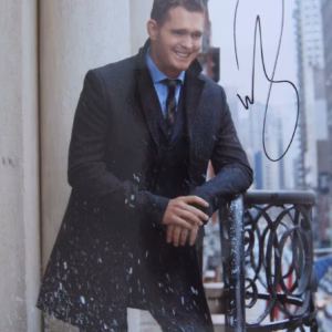 Michael Buble: Hand Signed 8x6 Colour Promo Photo