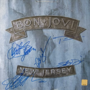 Bon Jovi New Jersey LP - Hand Signed