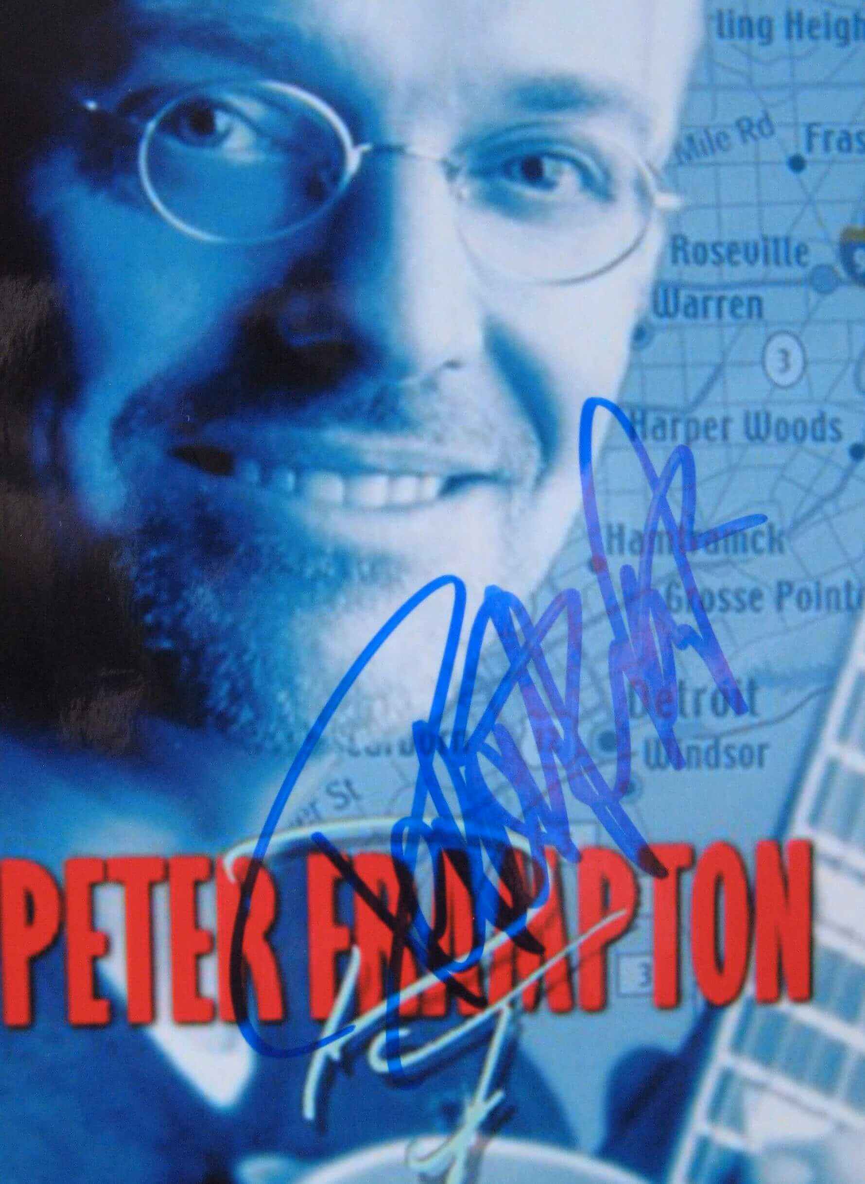 Peter Frampton: Hand Signed 7x5 Colour Promo Photo