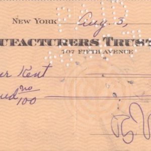 Rudy Vallée Autograph