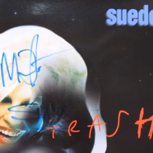 Suede: Mat Osman and Simon Gilbert Hand Signed "Trash" CD Single