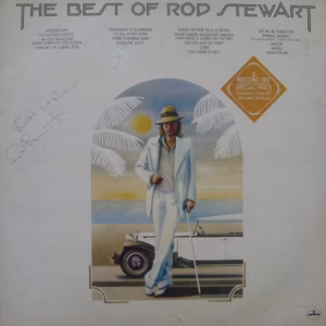 Rod Stewart Autograph 1977