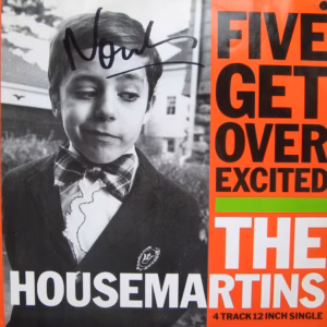 The Housemartins: Norman Cook Hand Signed "Five Get Over Excited" 12" Single