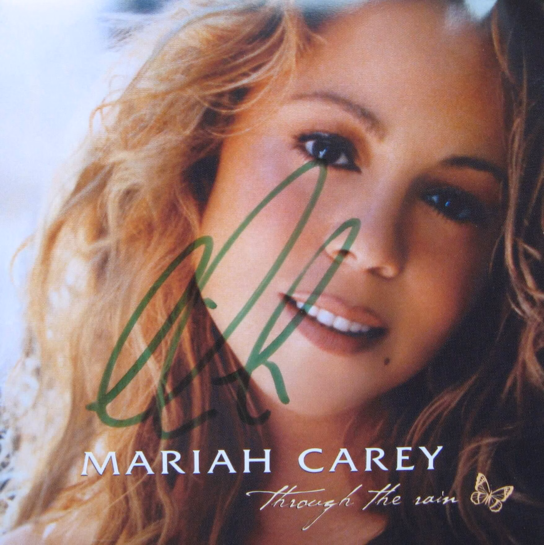 Mariah Carey: Hand Signed "Through The Rain" CD Single