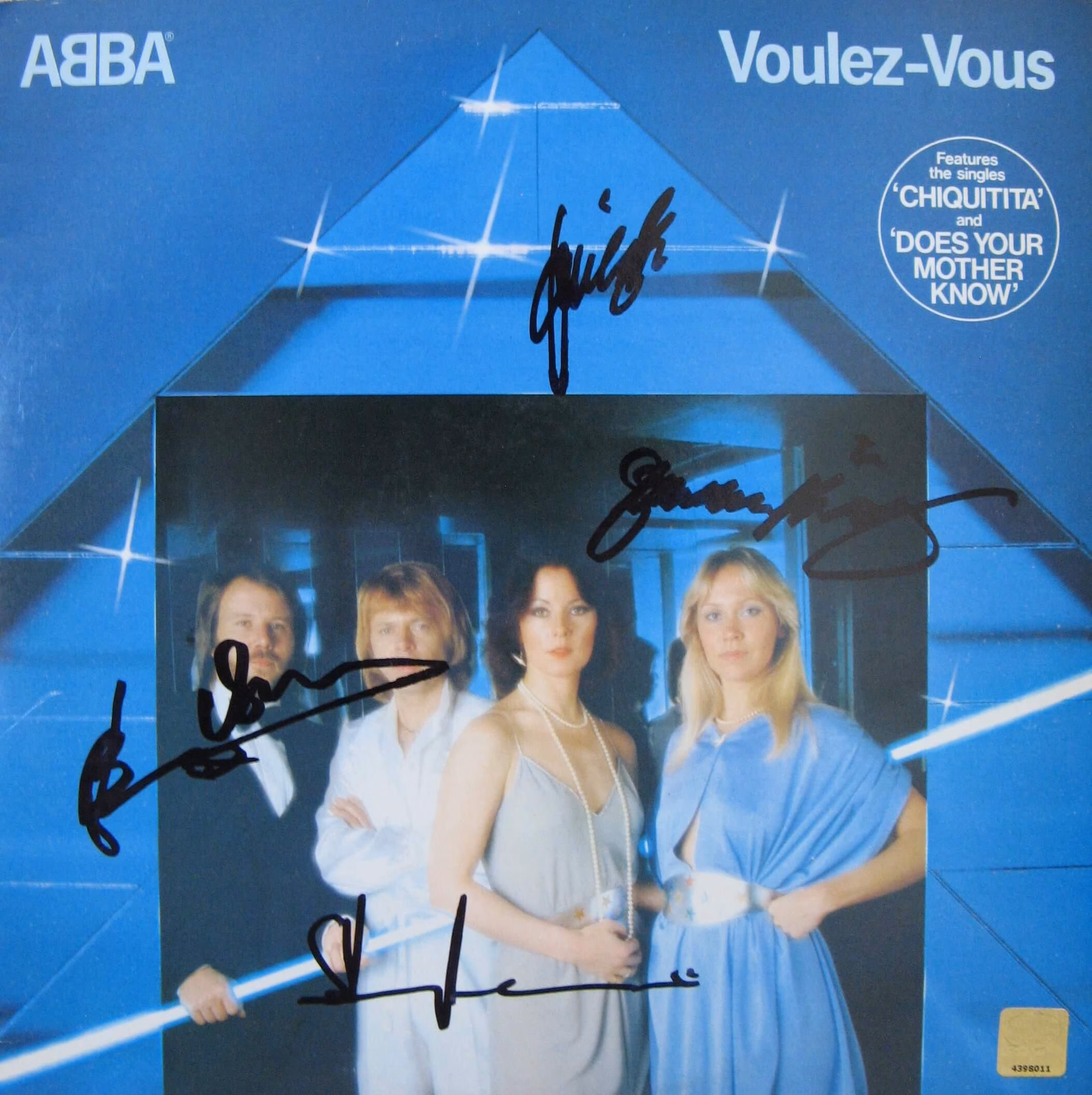 ABBA: Fully Hand Signed "Voulez-Vous" LP
