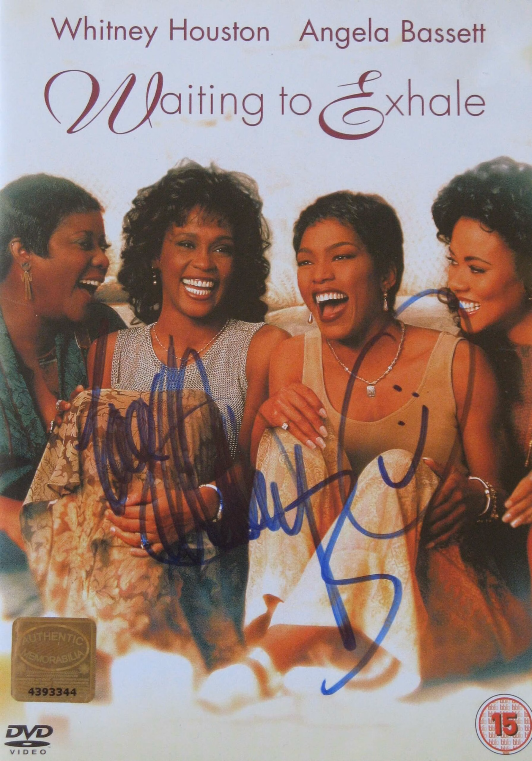 Whitney Houston signed Waiting to Exhale DVD - authentic autograph