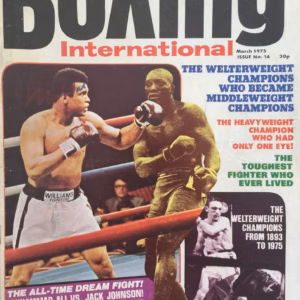 Muhammad Ali: Hand Signed "Boxing International" Magazine March 1975