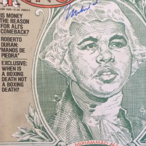 Muhammed Ali Autographed Magazine