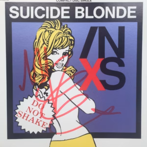 Michael Hutchence Hand Signed Suicide Blonde CD Single