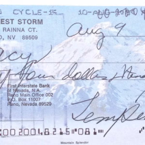 Tempest Storm Autograph