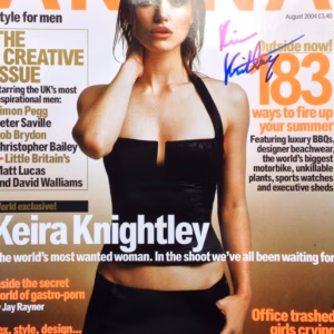 Keira Knightley: Hand Signed August 2004 "Arena" Magazine Cover
