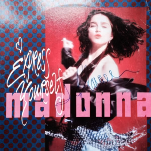 Madonna: Hand Signed "Express Yourself" 12 Inch Single