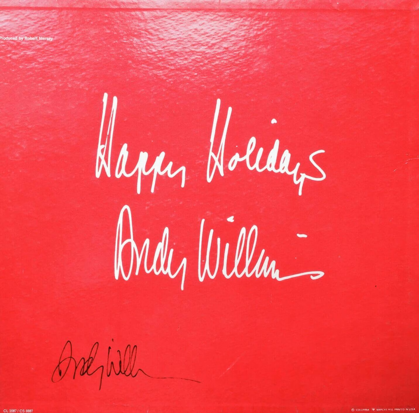 Andy Williams Autograph