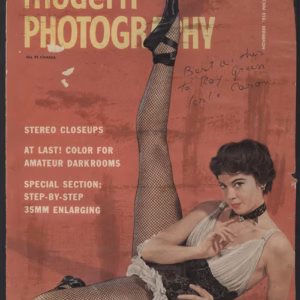 Leslie Caron: "Hand Signed "Modern Photography" Magazine Cover"