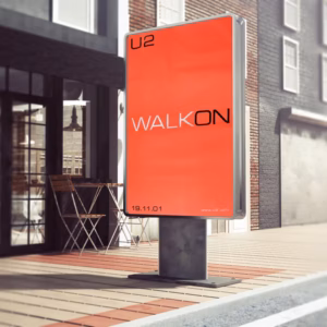 U2 - WALK ON PROMOTIONAL POSTER.