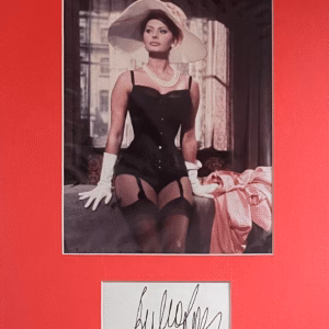 Sophia Loren Signed Card