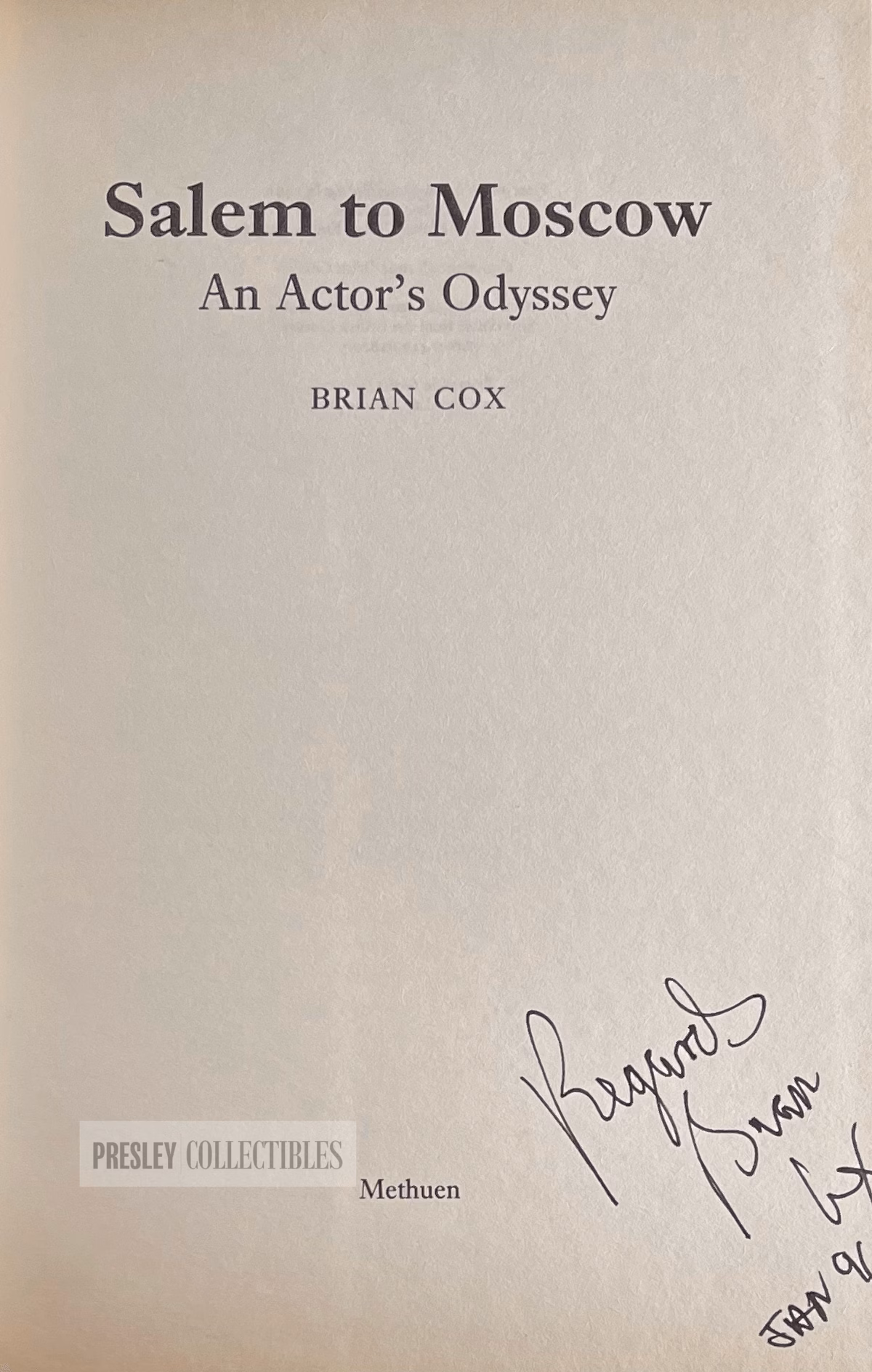 Brian Cox Autograph