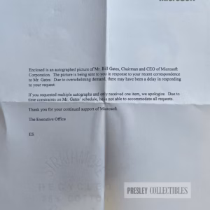 Bill Gates Autograph