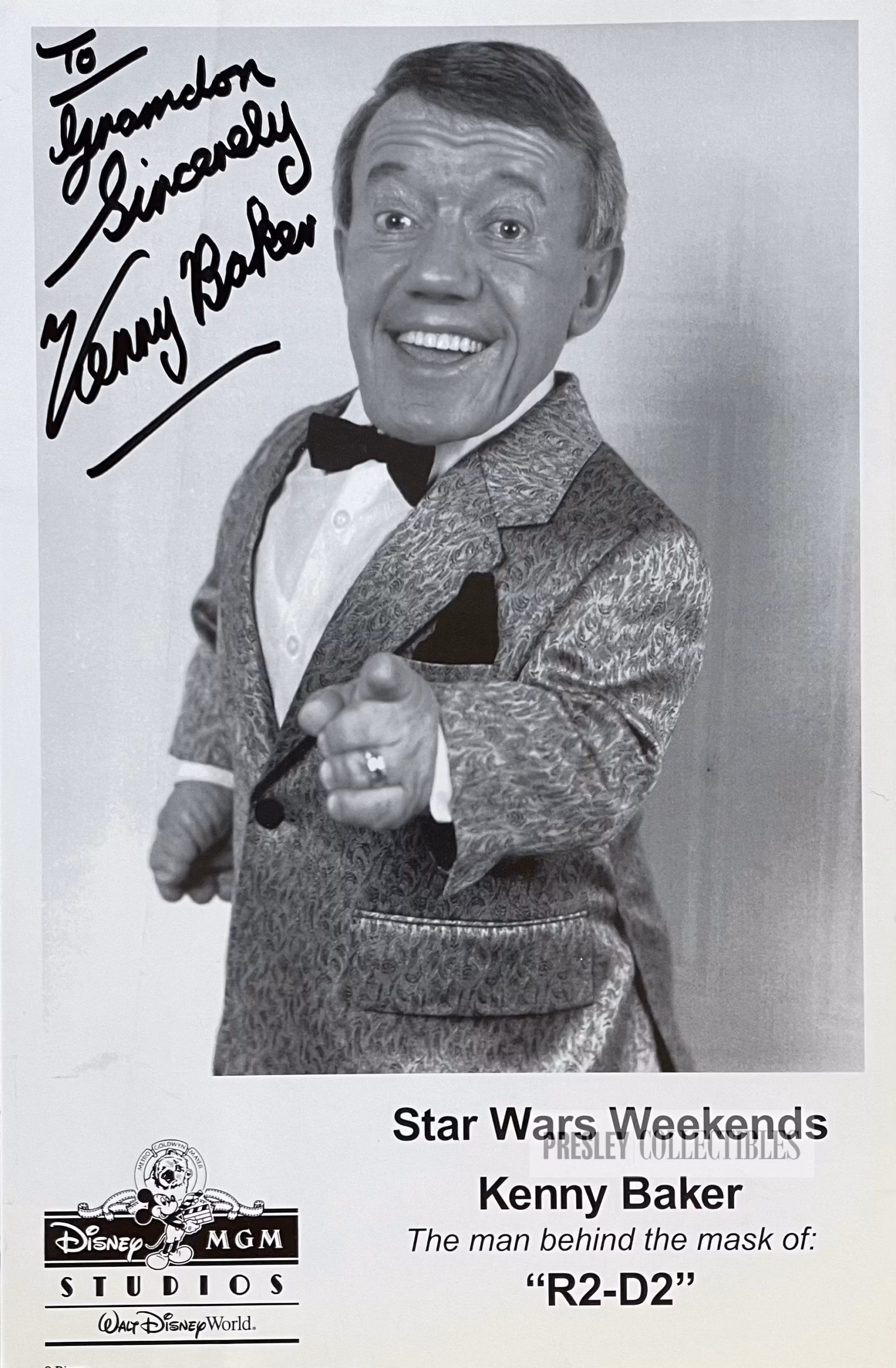Kenny Baker Autograph