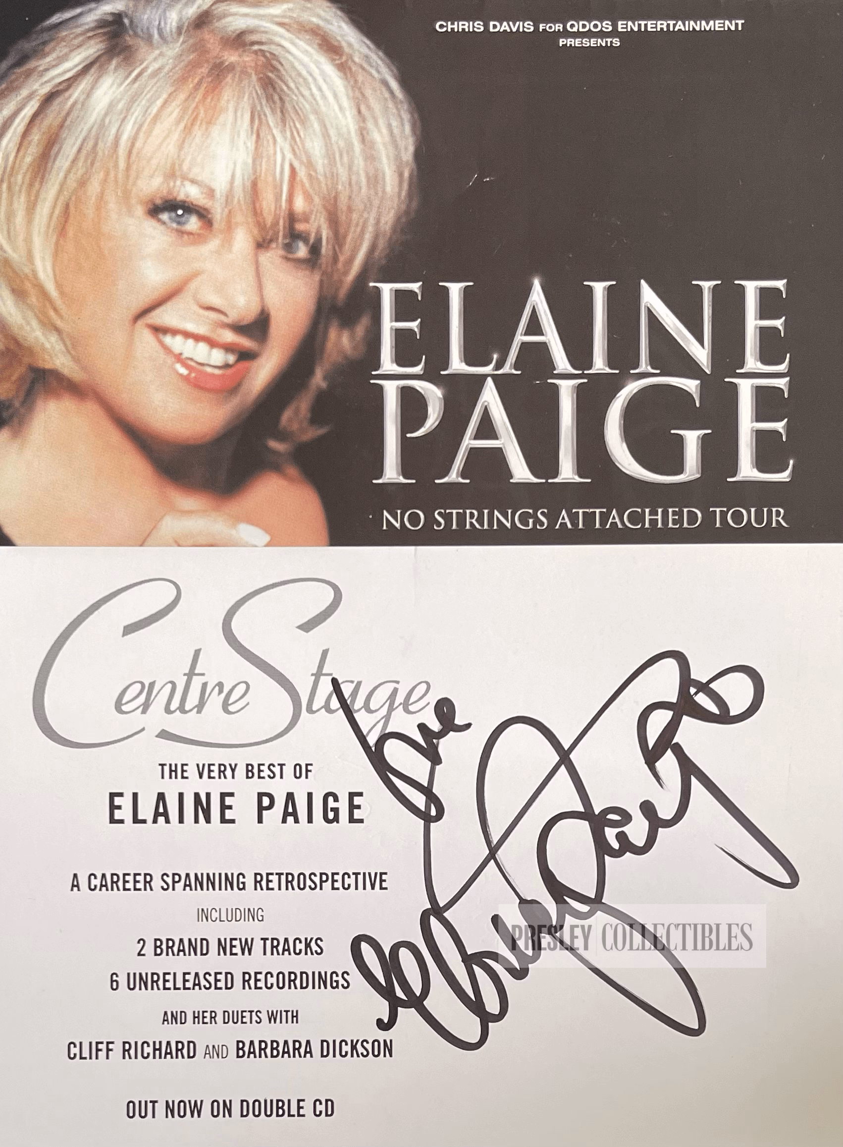 Elaine Paige Autograph