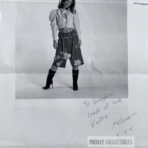 Katie Melua Signed Paper
