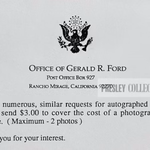 Gerald R Ford Autograph