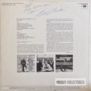 Billy Walker Autograph