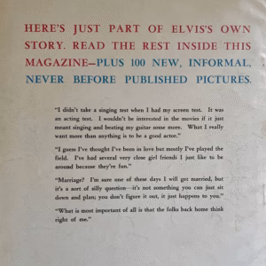 Elvis Presley Speaks