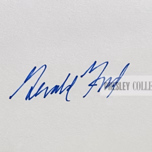 Gerald R Ford Autograph