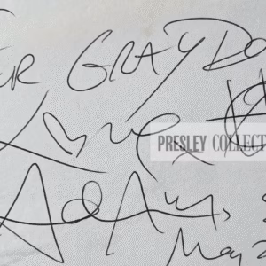 Adam Ant Autographed Card