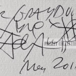 Adam Ant Autographed Card