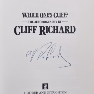 Cliff Richard Autographed Book
