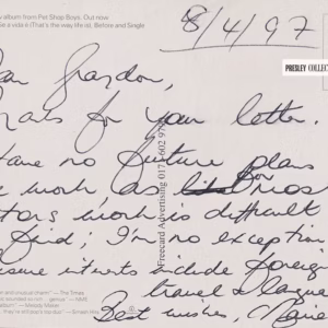 Marie Collett Signed Card