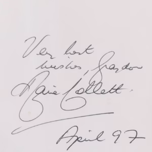 Marie Collett Autograph