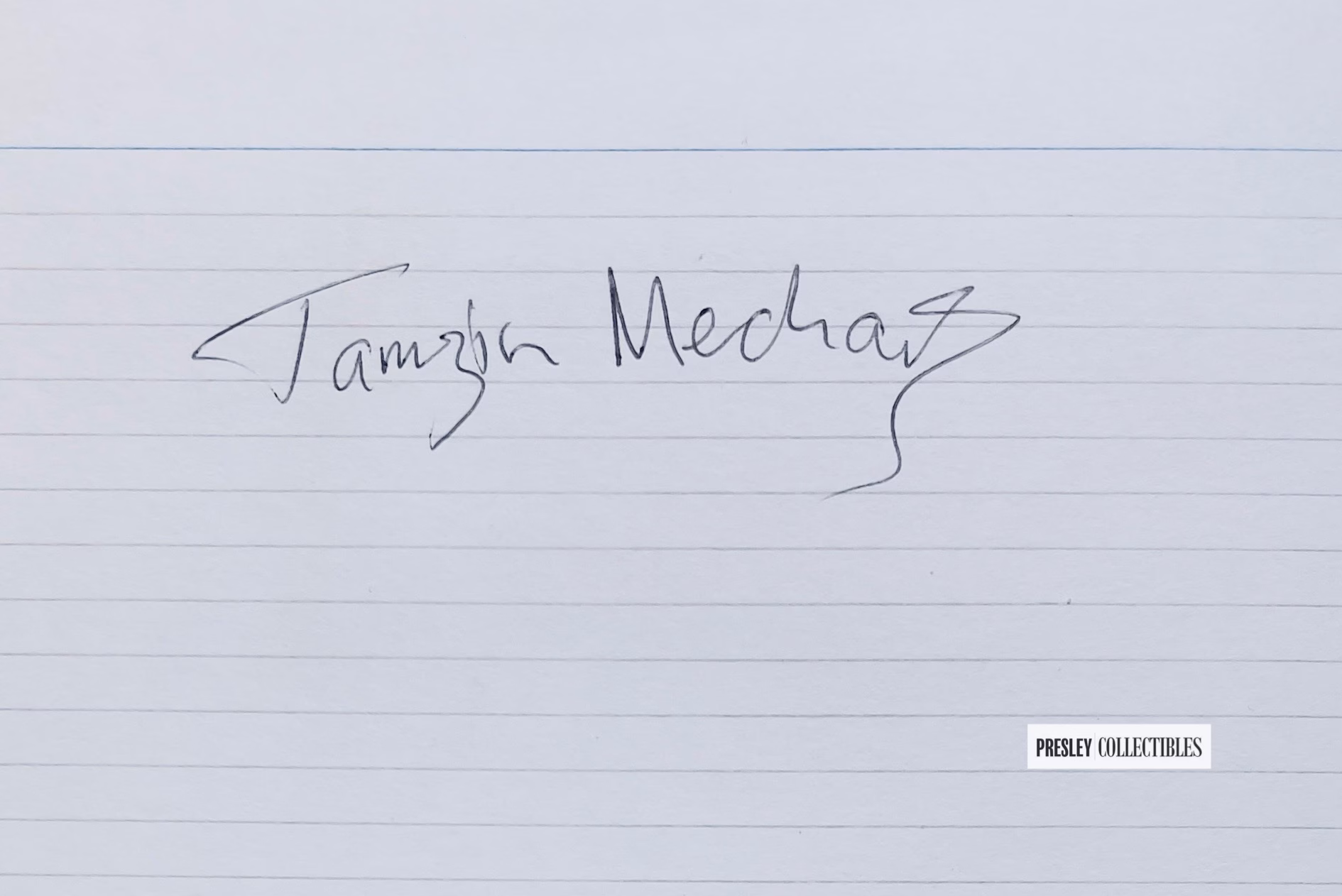 Tamzin Merchant Autograph