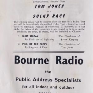 Tom Jones 1968 Autograph
